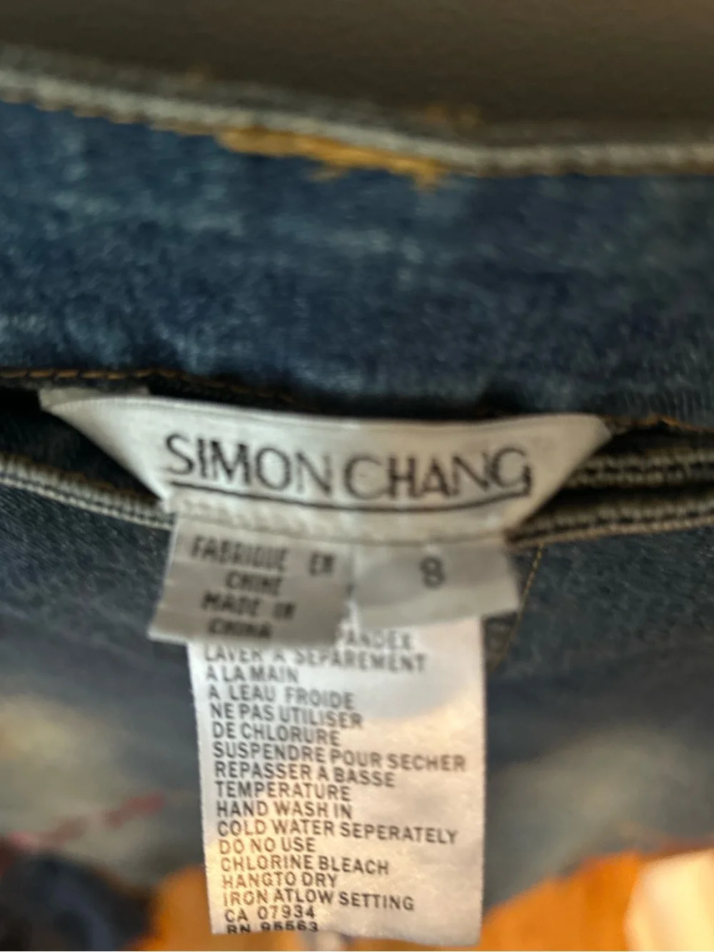 Vintage90s Simon chang denim - Picture 15 of 16